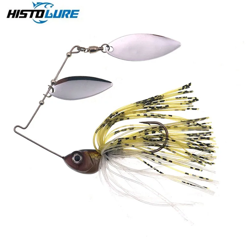 

1pcs HISTOLURE 10g/14g Spinner Bait Fishing Spoon Lure Metal Jig Jigging lure Swimbait Spinnerbait