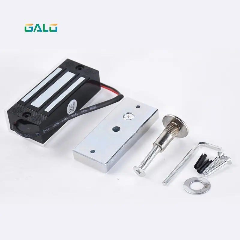 DC12V /24V Electromagnetic Lock Magnetic Lock 60Kg/100Lbs Holding Force For Showcase Cabinet Door Frameless Glass