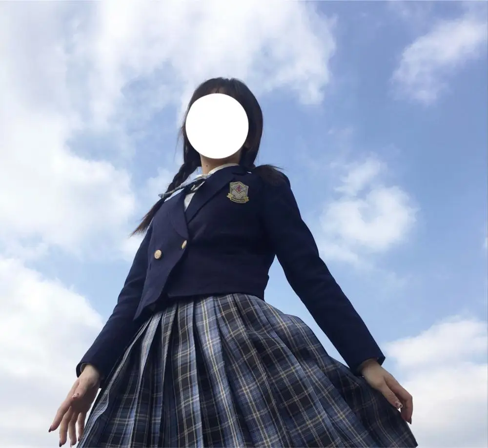 Günstige Plaid Röcke JK Schuluniform Japanischen Mädchen Hohe Taille Gefaltete Röcke Frauen Kleid Für Studenten Mädchen