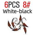 6PCS White Size 8