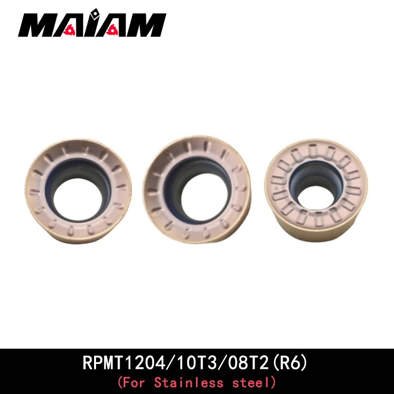 RPMT Round milling tool RPMT08T2 RPMT10T3 RPMT1204 RPMT08T2MO RPMT10T3MO RPMT1204MO emr tool rod apply stainless steel