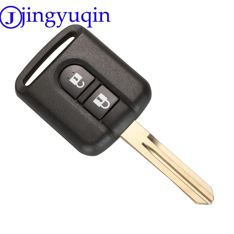 jingyuqin Remote 2 Buttons FOB Car Key Shell For Nissan Qashqai Navara Micra NV200 Patrol Y61 2002-2016