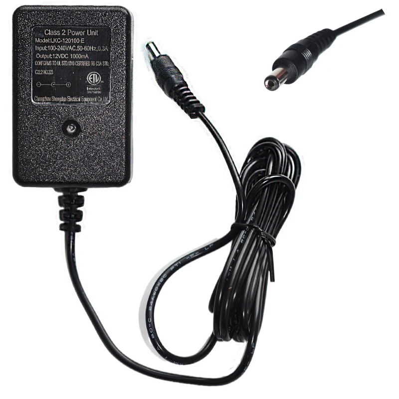 With Light Prompt Round Hole 12V Children's Electric Car Charger, 12V1000ma Power Adapter for Ride On Toys, 12V Battery Charger