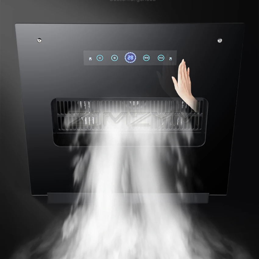 Campana extractora montada en la pared para el hogar, campana extractora de 50/55/60cm, estufa pequeña, succión lateral, limpieza inteligente, Ventilación de 220V