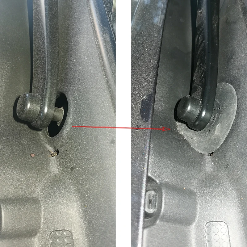 Car Windshield Wiper Arm Bottom Hole Protective Cover Silicone For Prevent Debris Falling Into Vehicle Accessories 2PCS