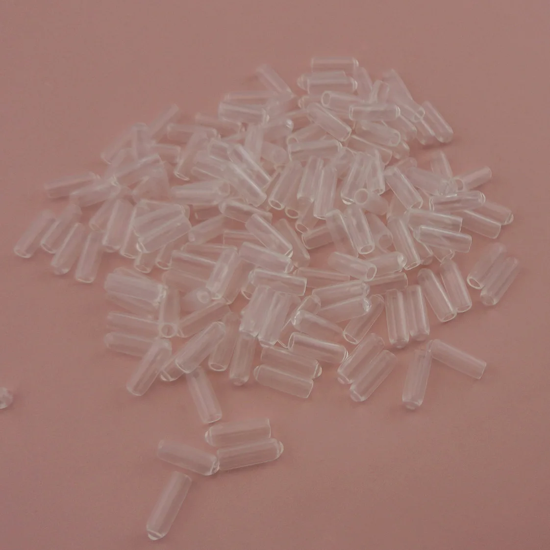 200PCS Medium Size inner 3.5mm Clear Rubber tips for the end of 4mm,5mm Metal headbands to protect from hurt,Hairbands ends