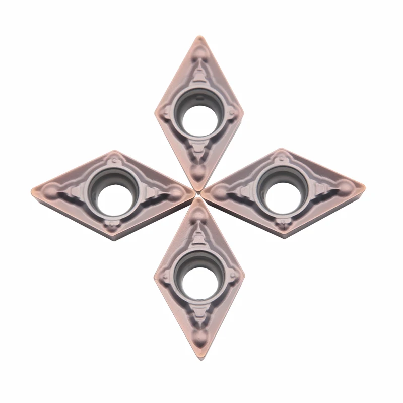 10PCS DCMT070204 MV VP15TF 내부 선삭 공구 초경 인서트 CNC 선반 공구 절단 DCMT 070204 선반 절단기 공구
