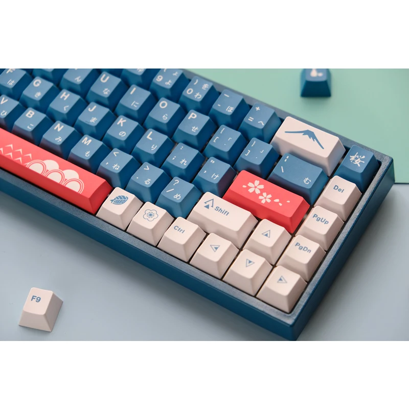 

Kashcy Mount Fuji Dye Sublimation Full Size Cherry Profile Keycaps Set for Mechanical Keyboard US English Japanese layout