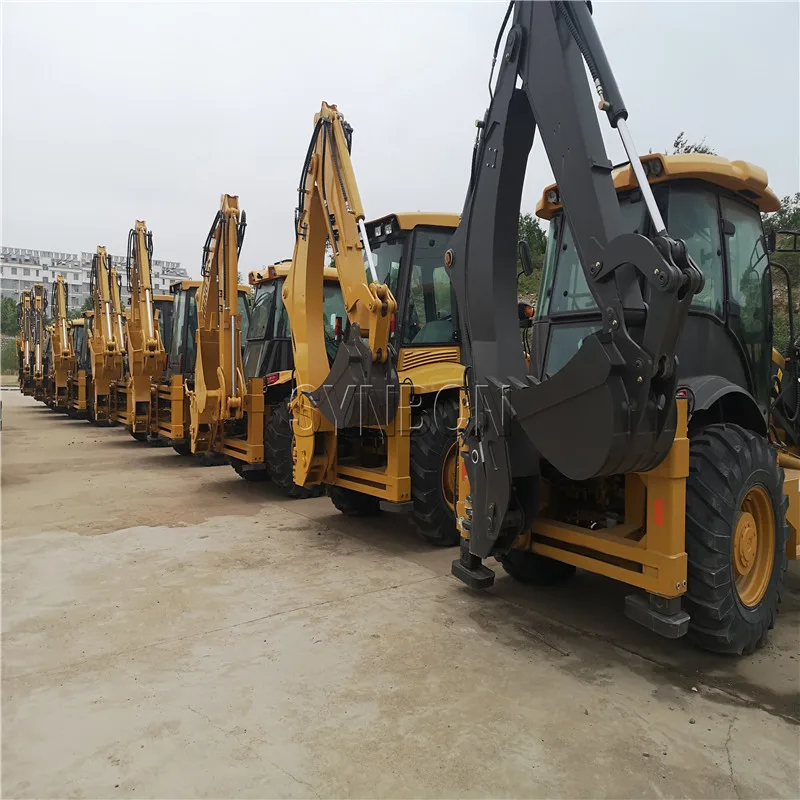 Hot Sale Excavation Loading Excavator Bucket 4 Wheel Drive Backhoe Loader