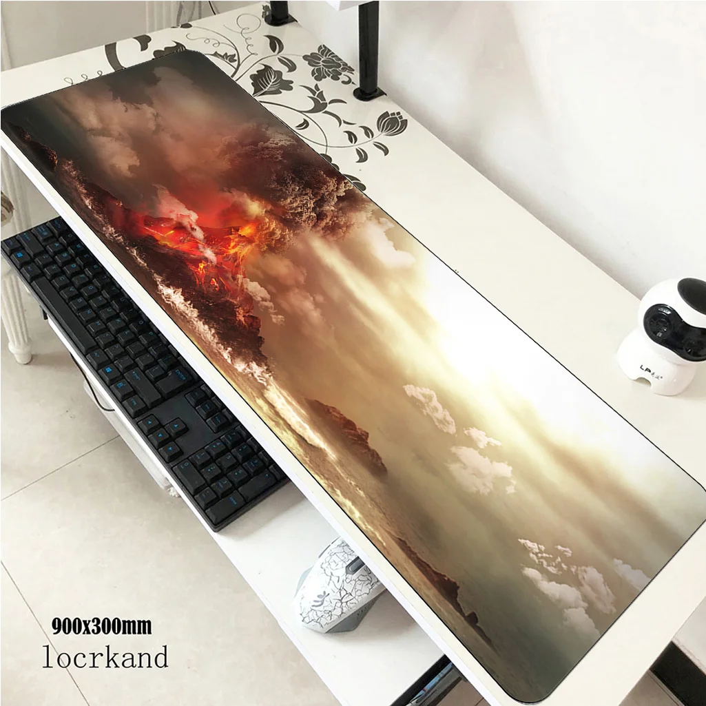 

Volcanoes mouse pad Domineering 90x30cm pad to mouse notbook computer mousepad Professional gaming padmouse keyboard mouse mats