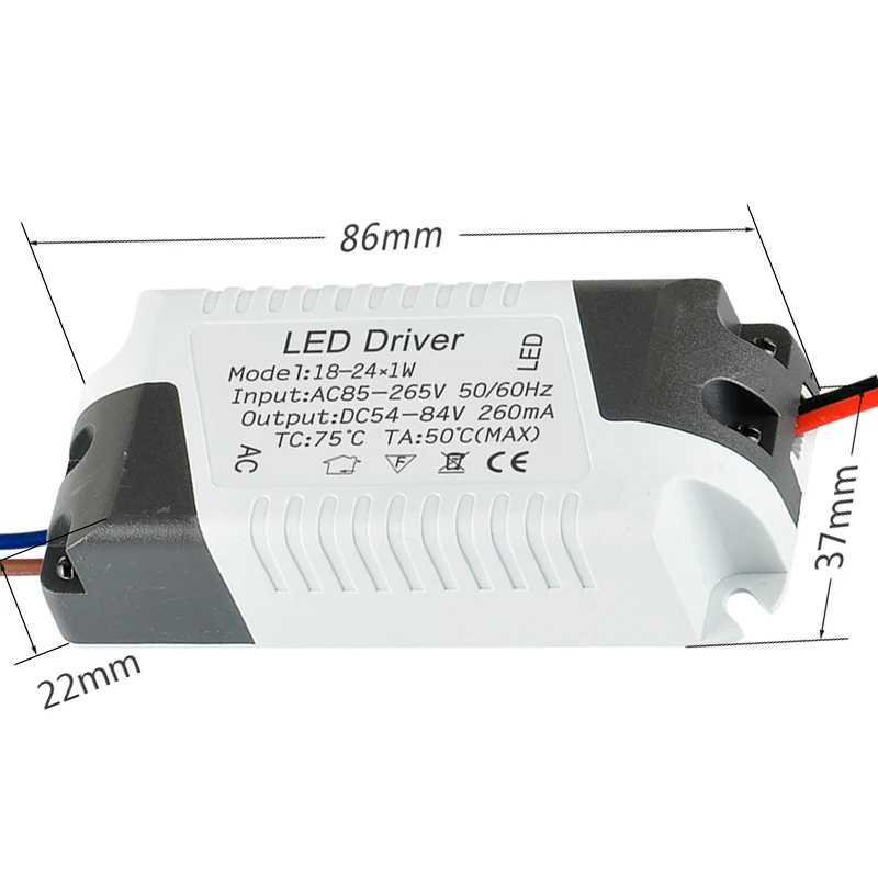 2PCS LED Treiber 300ma 3w4W7w 8W12w18W25w 36w 300ma LED Netzteil Anzupassen Einheit AC85 ~ 265V LED Lichter Transformatoren Treiber für LEDs – Detail 16