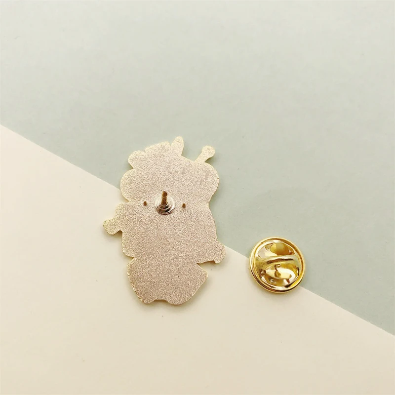Cartoon Character Cute Girl Enamel Brooch Alloy Badge Denim Clothes Baby Pin Sweet Punk Accessories Woman Jewelry Gifts