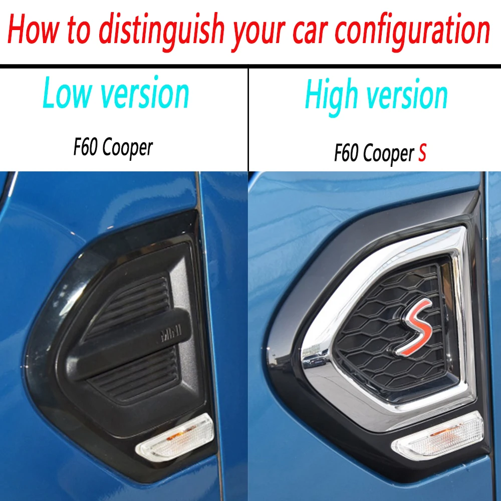

Car Side Plate Light Fender Stickers Cover Shell Sticker For Mini Cooper F60 Countryman Car-Styling Decoration Accessories