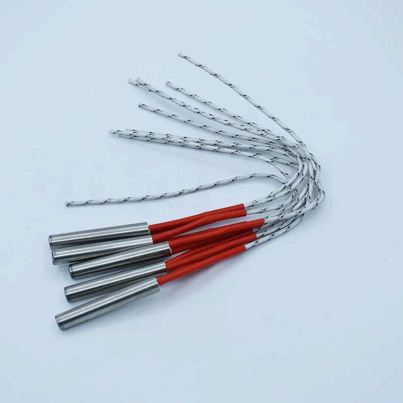 Stainless Steel Cartridge Heater 10x50mm 10x60mm 10x80mm 110V/220V/380V Single End Heating Element Tube Heater