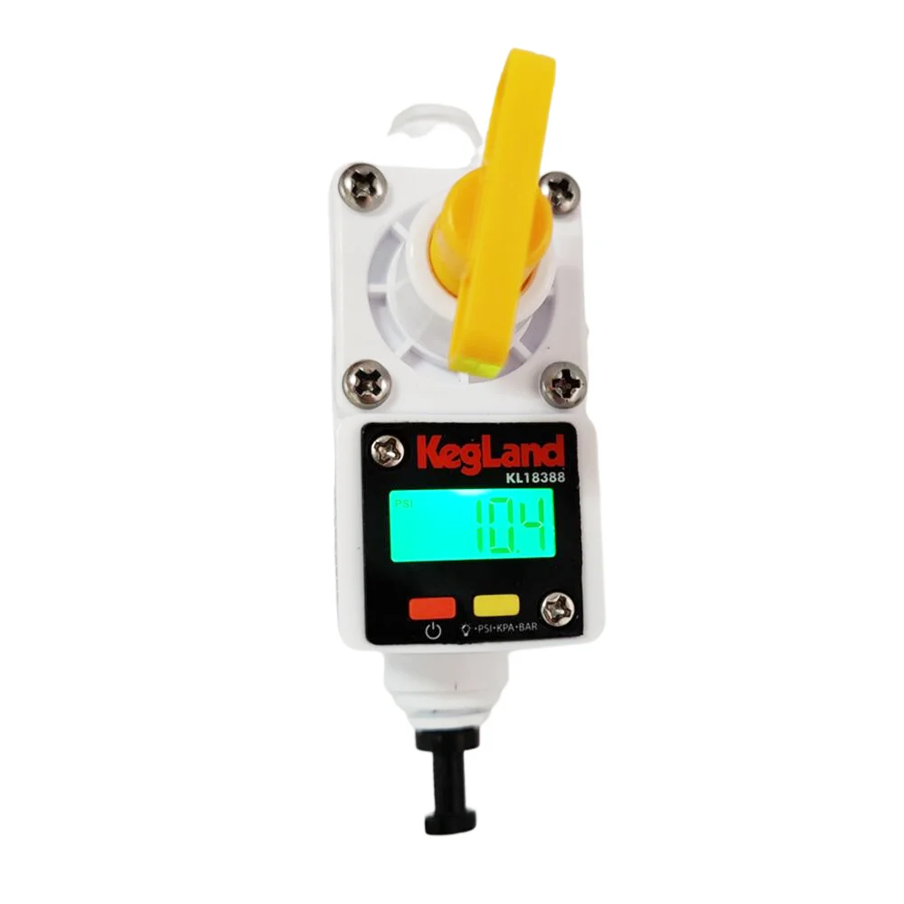 Kegland  Digital Illuminated Mini Gauge 0-90psi (0-6.2bar)  homebrewing