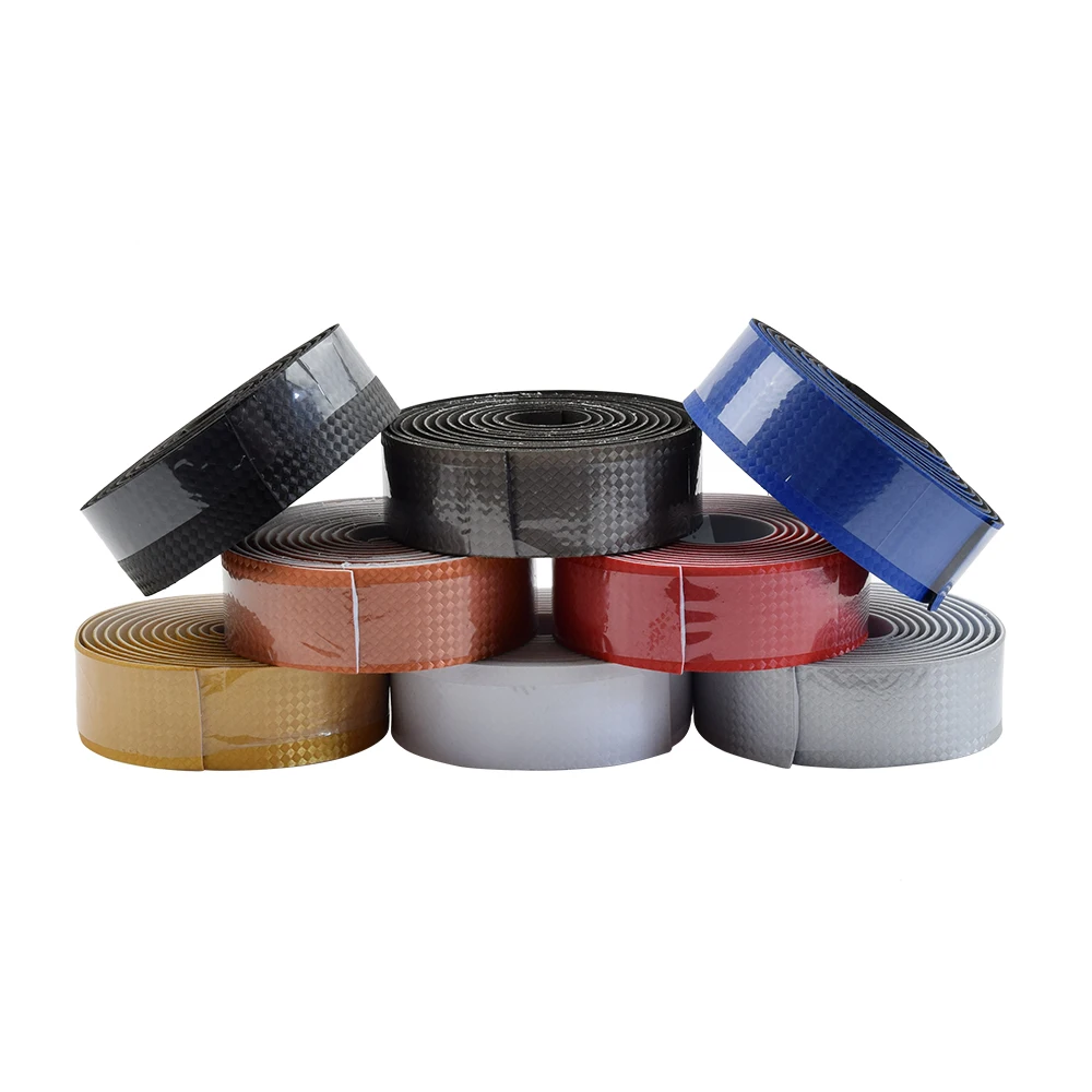 Road Bike Handlebar Tape Carbon Texture Fixed Gear Bicycle Bullhorn Drop Bar Tape Grips With 2 Bar Plugs Belt Straps