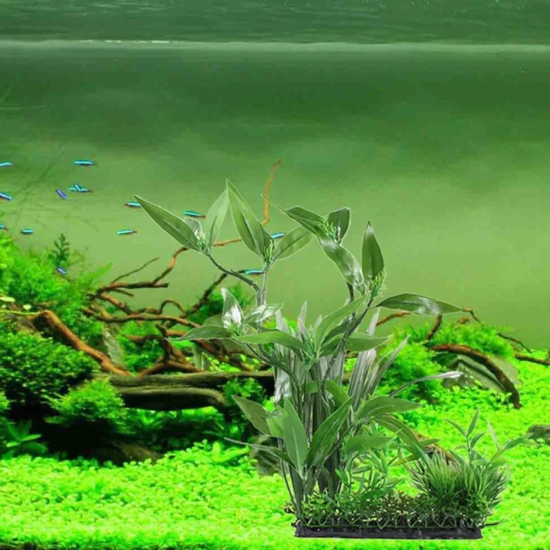 Great Fish Aquarium Decorations Nontoxic Decorative Artificial Weeds Water Ornament Plant Aquarium Plants Grass Accessories