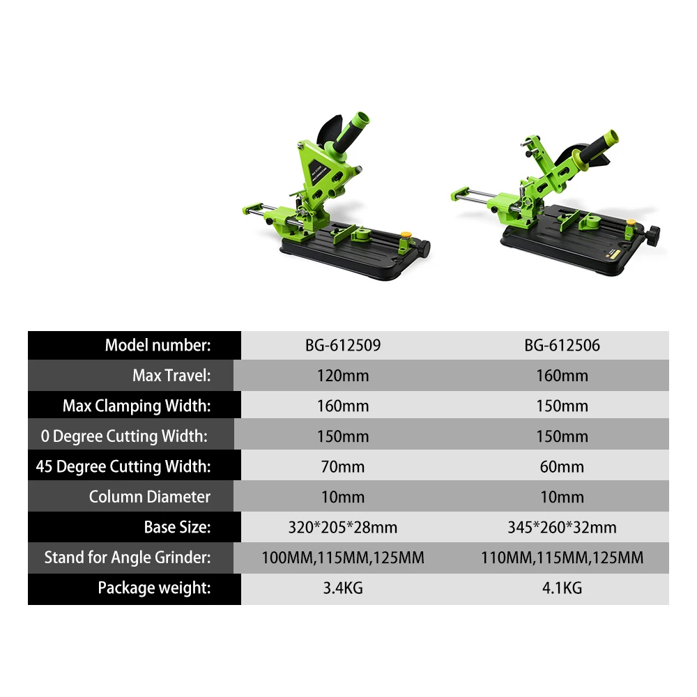 Imagem -02 - Allsome-angle Mill Support Holder Cutter Stand Bracket Máquina de Corte de 100 mm 115 mm 125 mm