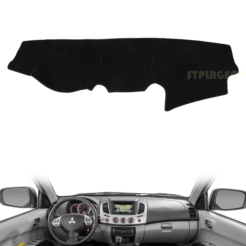 for Mitsubishi L200 Triton 2004-2014 Anti-Slip Dashboard Cover Protective Pad Car Accessories Sunshade Carpet 2012 2011 2010