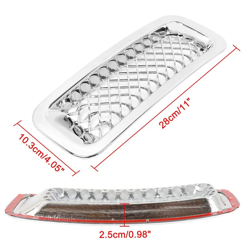 7pcs/set for Jeep Patriot 2011-2016 Car Front Insert Mesh Grille Racing Grill Chrome Decorative Accessories