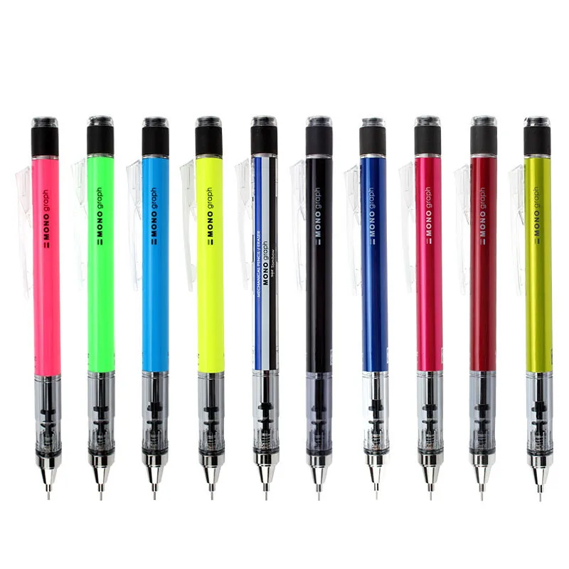 TOMBOW-lápiz mecánico japonés de plomo para estudiantes, lapicero mecánico de 0,5mm para escritura, modelado creativo, suministros escolares, 1 unidad