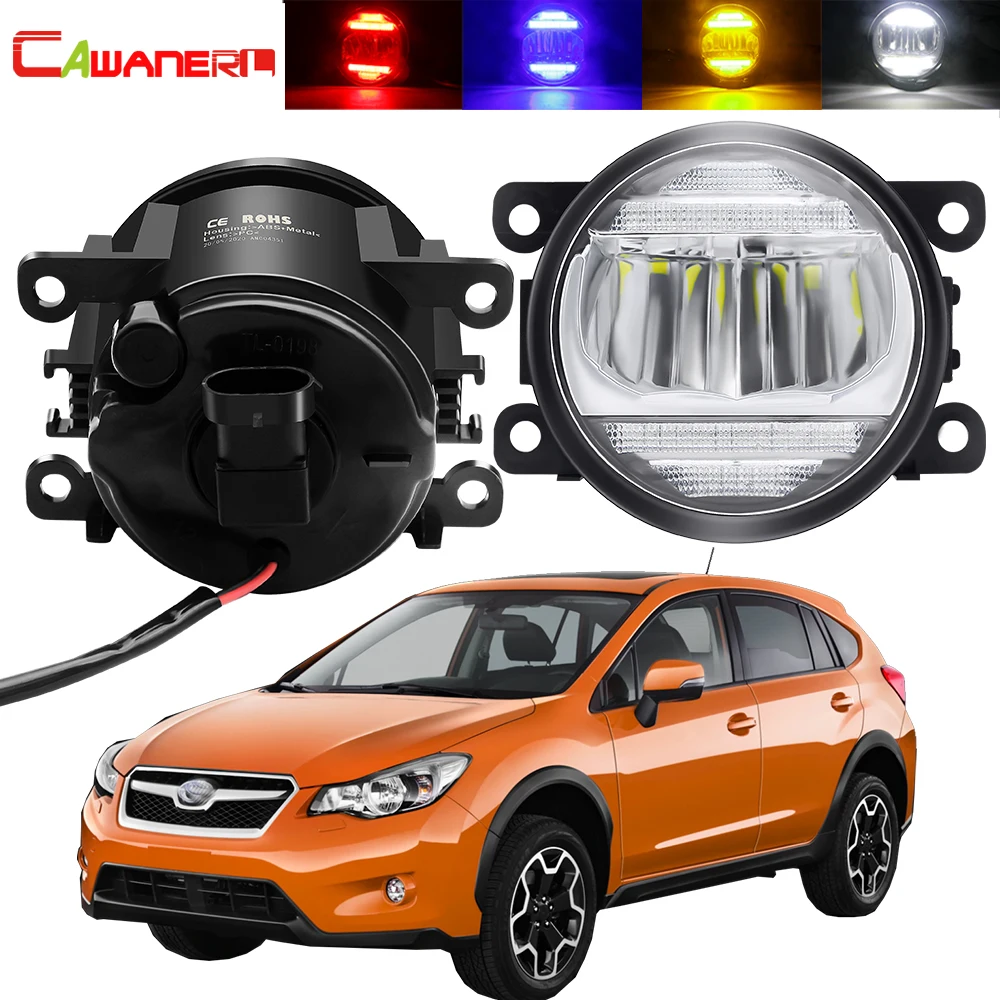 2in1 Fog Light Daytime Running Lamp For Subaru XV 2013 2014 2015 2016 Car H11 Front Bumper Fog Light Assembly DRL 30W 8000LM 12V