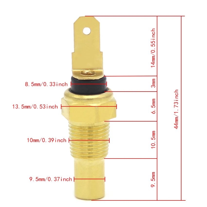 Wassertemperatursensor für Kawasaki ZG1000 Concours 1000GTR ZX1100 ZZR1100 ZX250 ZXR250 ZX400 FX400R ZX600 ZX900 Ninja – Detail 1