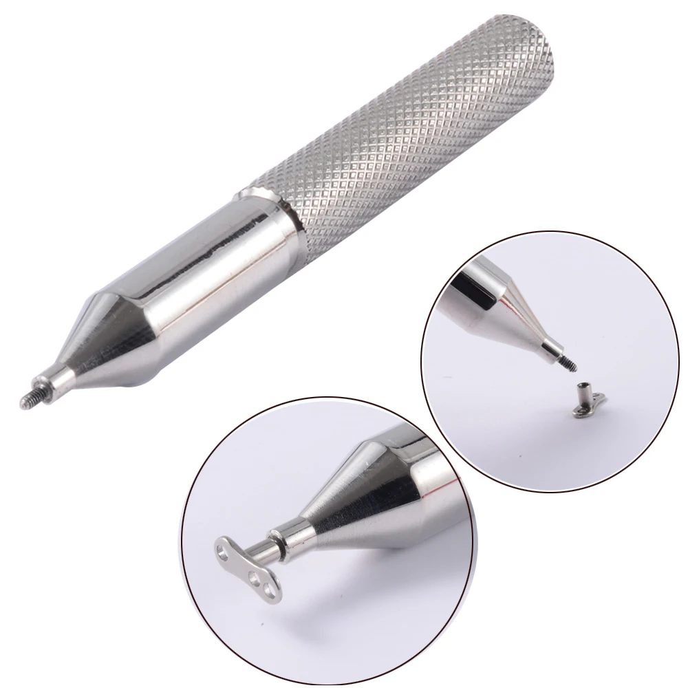 1Pc Steel Professional Premier Grip Dermal Anchor Insertion Taper Holding Tool for 16g Internally Threaded Body Piercing Jewelry