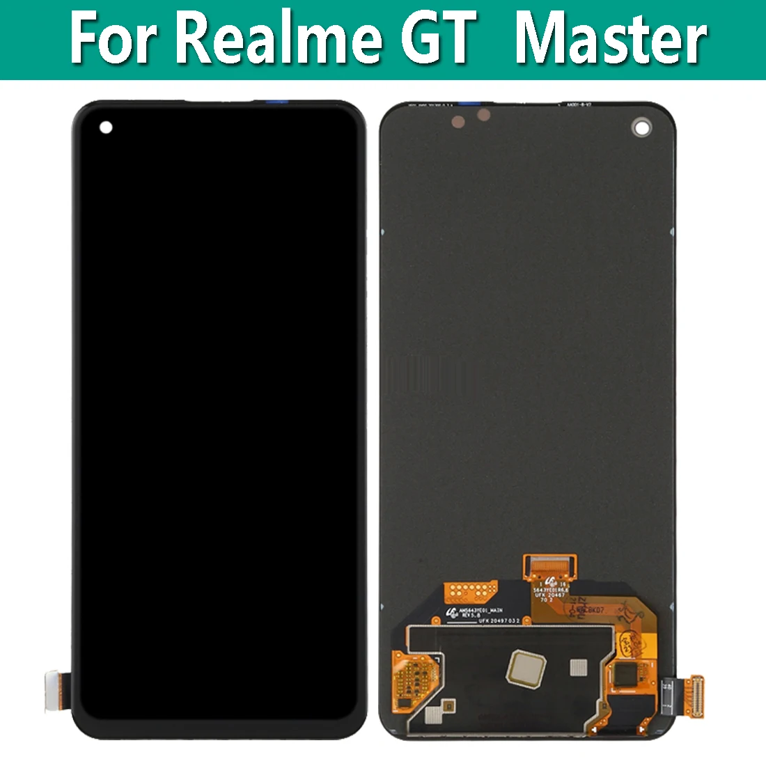 

AMOLED For Realme GT Master RMX3363 RMX3360 LCD Display Touch Screen Digitizer Assembly