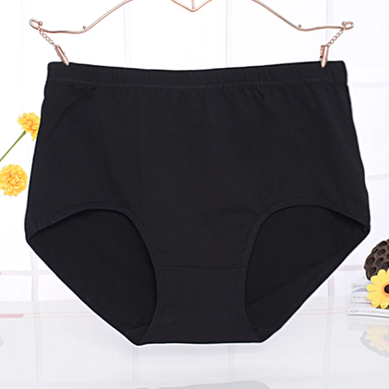 BS20 New Ladies Big Size Women\'s Underpants High Waist Briefs Plus Fsize female Underwear Women Cotton Panties