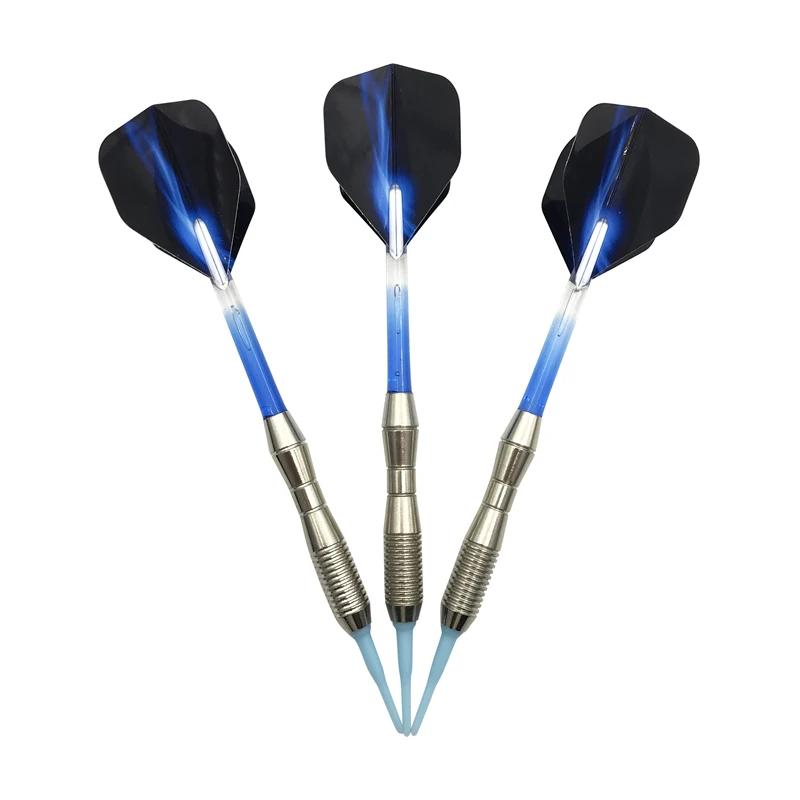 

High-quality Soft Tip Darts Accessories 3Pcs/set 17g Standard Indoor Sports Darts Safe Games Cystal Nylon Dart Flights Shafts