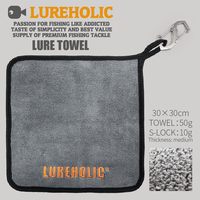 LUREHOLIC Fishing Towel Fishing Clothing Thickening Non-stick Absorbent Outdoors Sports Wipe Hands Towel Hiking Fishing