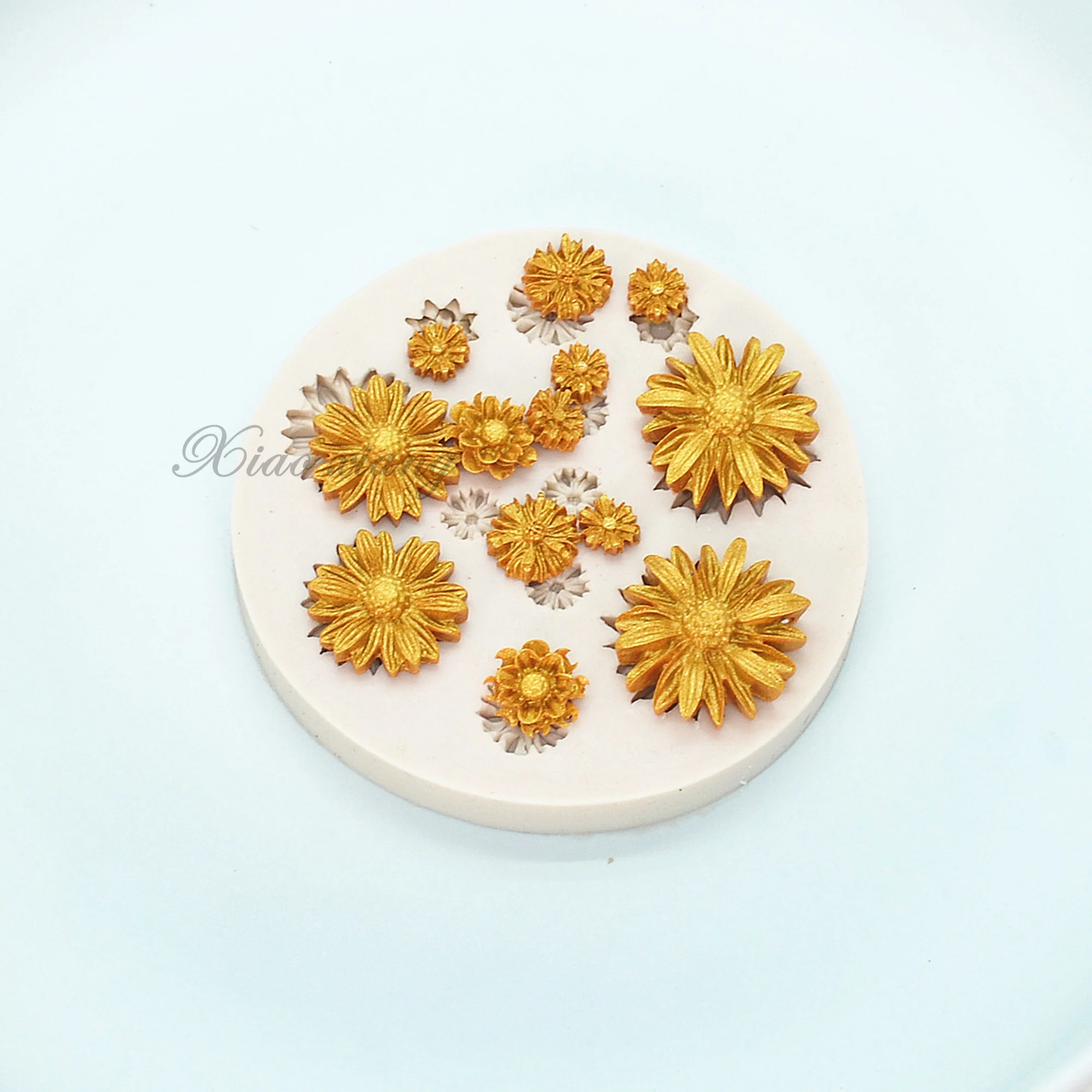 Small Flower Fondant Cake Silicone Molds Cake Decoration DIY Baking  Tools Flowers Rose Daisy Chocolate Mold Soap Mold