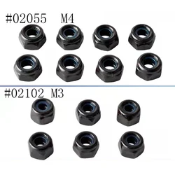 8PCS 02102 M3 Nylon Lock Nut 02055 M4 for 1/10 HSP Redcat Racing RC Model Cars Spare Parts