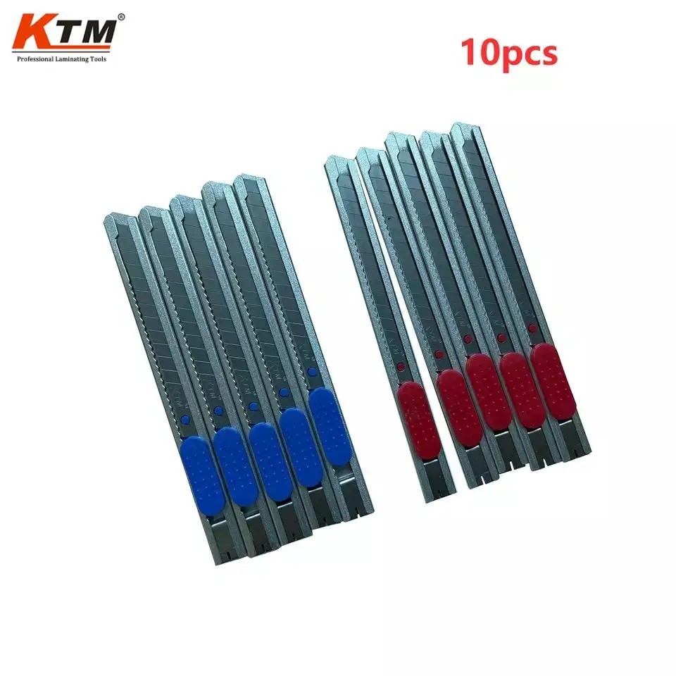 10 Pieces 9mm KTM 60 Degree Stainless Steel Knife * one BAG including 10 steel knives For Car Wrap