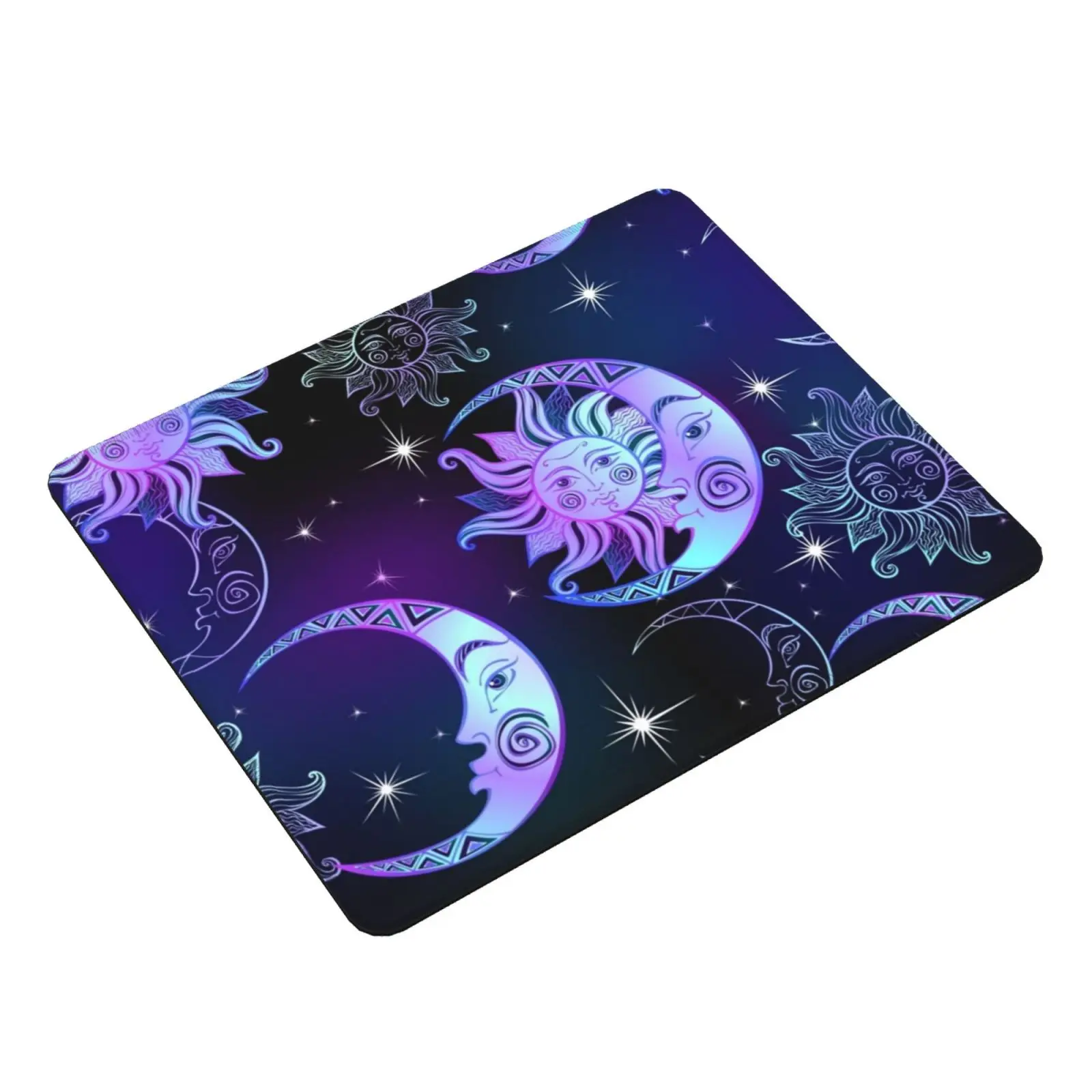 Sun , Moon And Stars Mouse Pad DIY Print Sun Moon Stars Astrology Horoscope Mystical Sky Vintage Sky