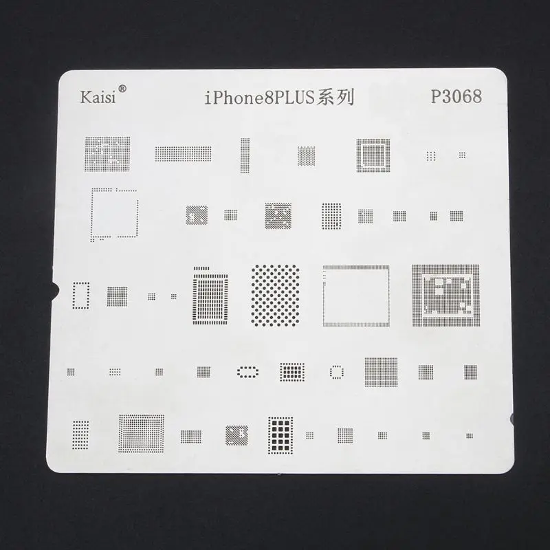 Kit di Stencil Reballing BGA Chip IC in acciaio inossidabile 1PC Set modello di saldatura per iPhone XS MAX/XR/XS/X/8 Plus/8/7 Plus/7/6S Plus/6