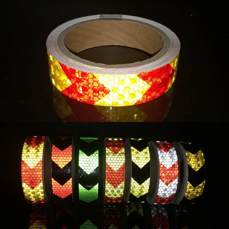 Bike Body Reflective Safety Stickers Reflective Safety Warning Conspicuity Tape Film Sticker Strip Bicycle Accessories