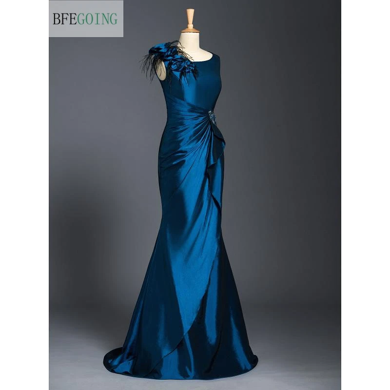 Taffeta Sleeveless  Floor-Length Wedding Party  Mermaid/Trumpet Mother Of The Bride Dresses