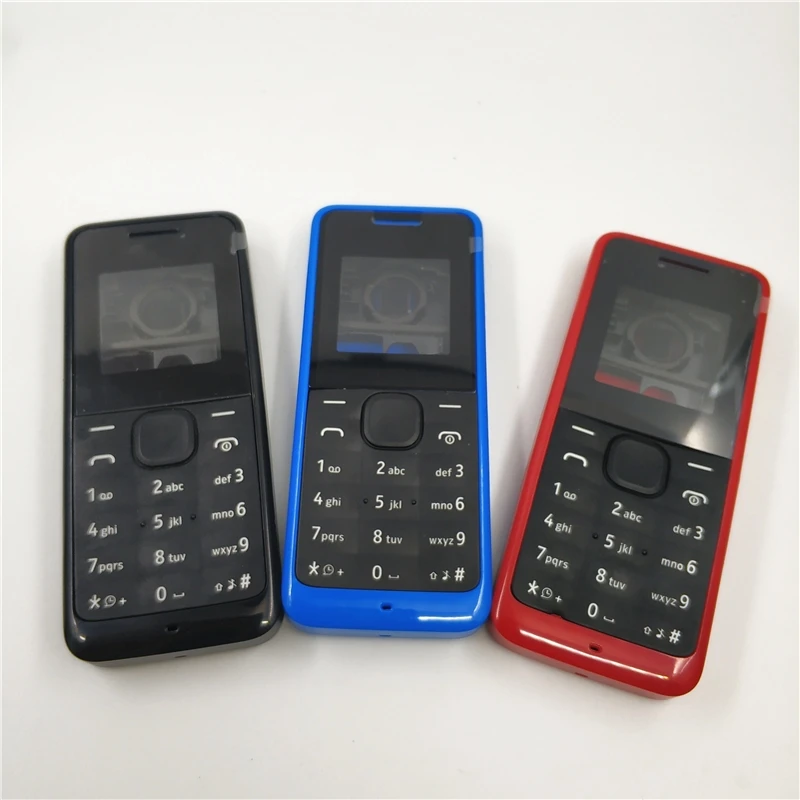 New For Nokia 105 1050 RM1120 Rm908 Full Complete Mobile Phone Housing Cover Case+English Keypad