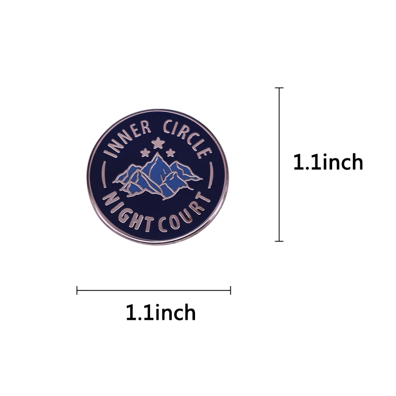 الدائرة الداخلية ليلة المحكمة الشارات المثبته بالدبابيس nerd الهدايا