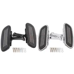 Motorcycle Rear Passenger Foot Pegs Footrests Footboards For Harley Touring Road King Street Glide 1993- 2019