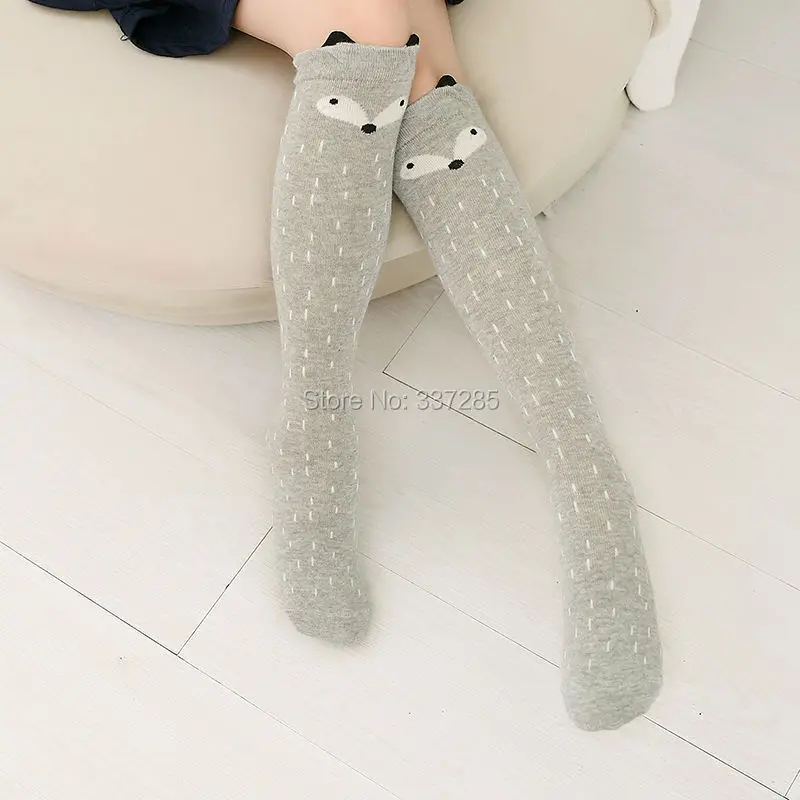 Kinder-Wärmesocken, Kurze Niedliche Cartoon-Socken für Mädchen, Kniehohe Socken für Kleinkinder, Baumwoll-Babysocken mit Tiermotiven, Überkniestrümpfe für Mädchen – Detail 21
