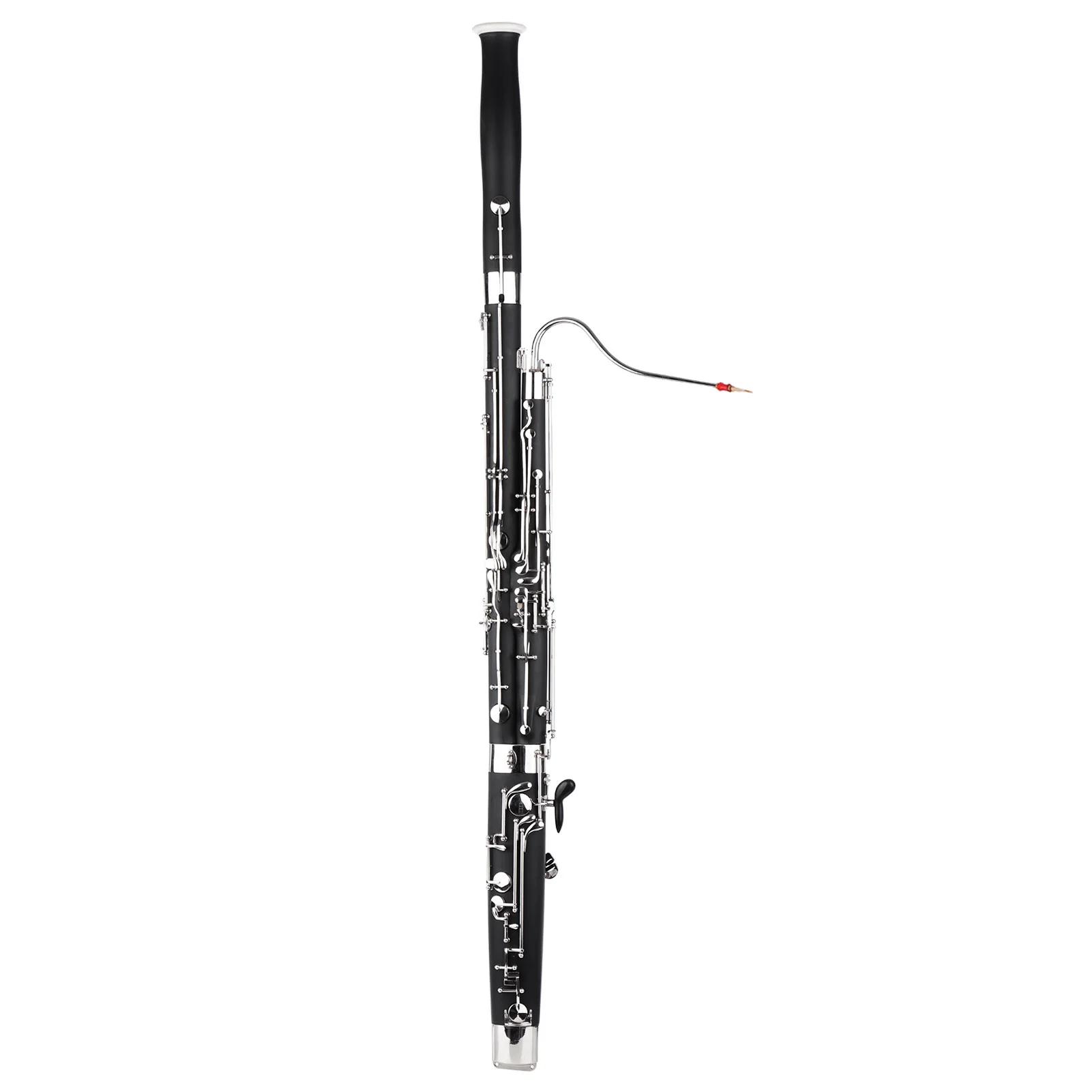 Professional C Key Bassoon Woodwind Instrument Synthetic Wood Body Cupronickel Silver-plated & Nickel-Plated Keys