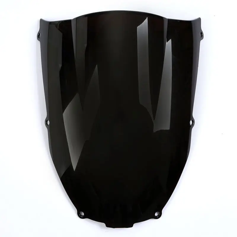 

Motorcycle Black Double Bubble Windscreen Windshield Screen ABS Shield Fit For Kawasaki Ninja ZX6R ZX636 2000-2002