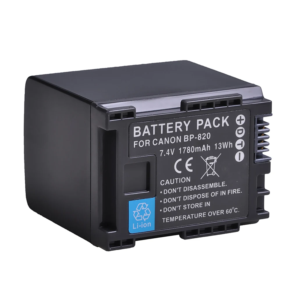 

BP-820 Accu / Battery for Canon HF-G30/ Canon XA20/ Canon XA25/ LEGRIA HF G30/ G25/ G20/ G10/ M30/ M31/ M32/ M40/ M41/ M300/ M30