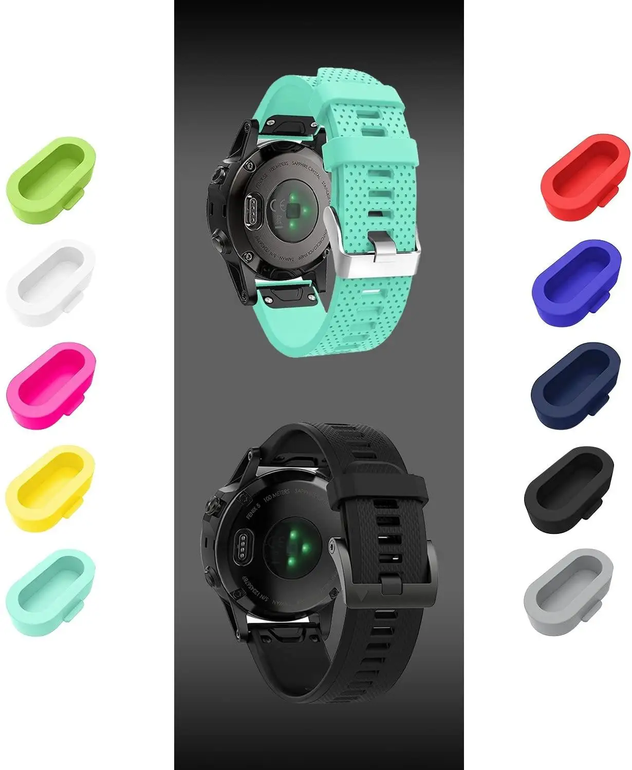 Charging Port Dustproof Plug Cover Protection Cap For Garmin Fenix 5 5S 5X 6 6S 6X 7 7S 7X Venu Vivoactive4 3 Vivomove3 Case