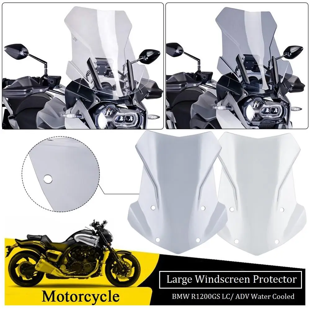 

Large Windshield Windscreen Airflow Wind Deflector Flyscreen For BMW R1200GS R 1200GS LC ADV Adventure Motorcycle Accessories