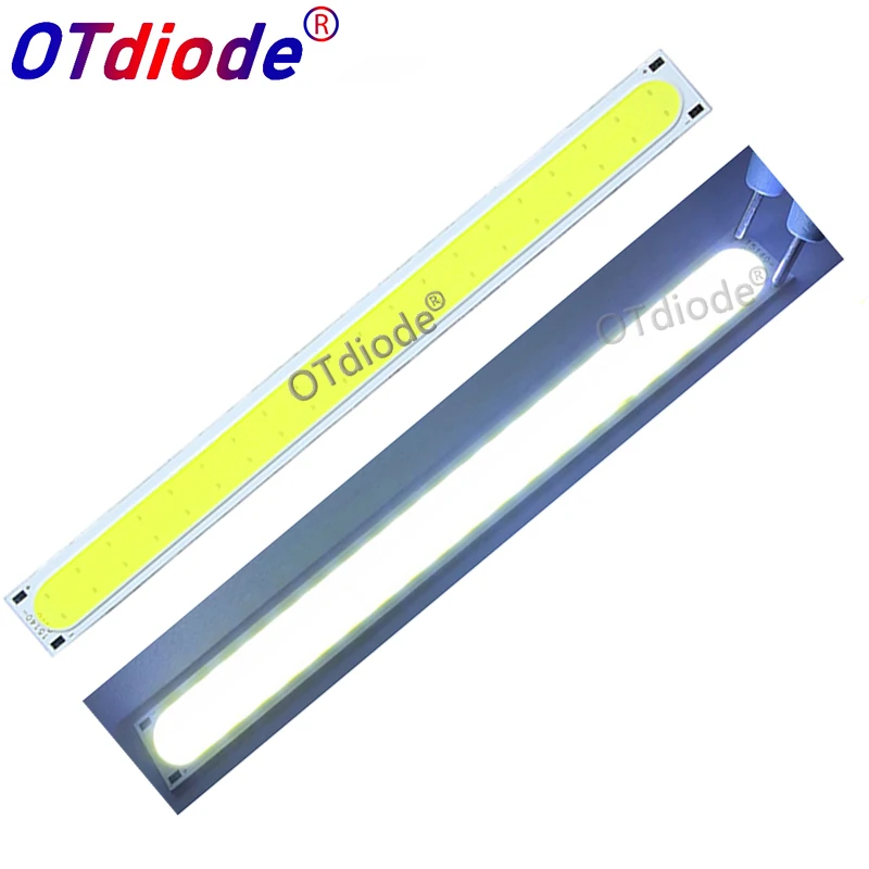 1 sztuk 14015 140*15mm LED COB źródło światła taśmy 12V DC 5W 500LM zimny biały dioda LED typu FLIP-Chip dla DIY jazdy dziennej lampa światła