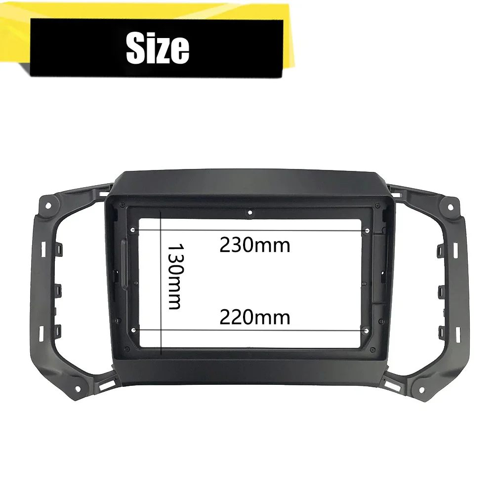 2 Din 9 Inch Car Radio Plastic Fascia for Chevrolet Trailblazer Colorado S10 Isuzu D-max MU-X 2018 Plane Frame DVD GPS Dash Kit